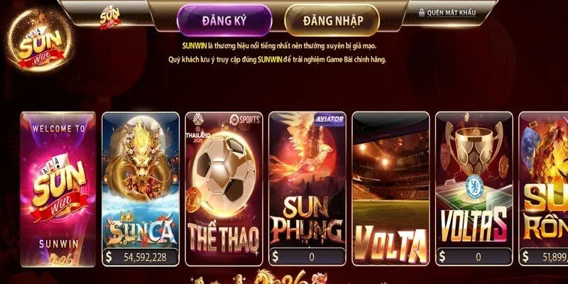 Giải trí thể thao Sunwin là một sảnh nổi bật, hấp dẫn nhất